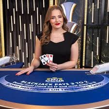 mano de poker Blackjack en Vivo